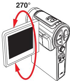 AIPTEK POCKET DV C600 - Faire pivoter l'écran LCD - 1