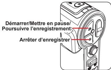 AIPTEK POCKET DV C600 - Appuyez sur le déclencheur (☐) pour arrêter d'enregistrer. - 1