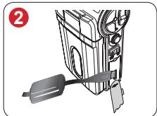 AIPTEK POCKET DV C600 - Branchez l'adaptateur AC sur une prise secteur. - 1