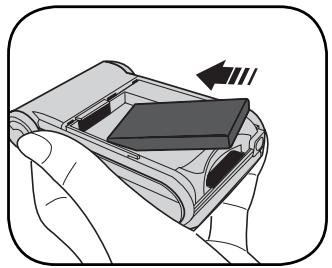 AIPTEK POCKET DV Z 100 PRO - Installer la batterie - 2