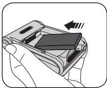 AIPTEK DV 8800 - Installez la batterie. - 1