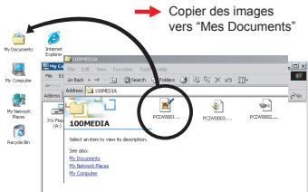 AIPTEK DV T200 - Glissez/déposez le fichier cible dans Mes Documents ou dans le dossier de destination. - 2