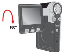 AIPTEK DV T200 - Faire tourner l'écran LCD. - 2