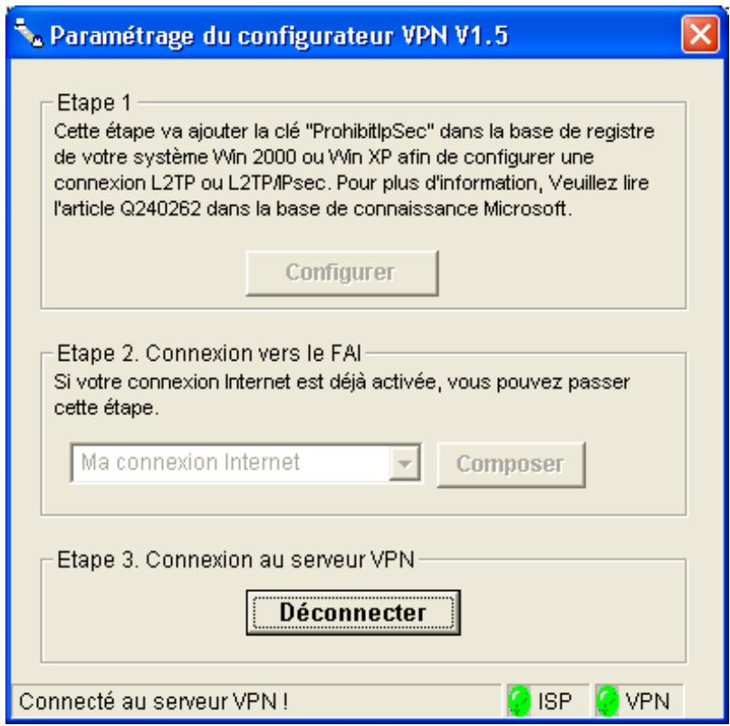 BEWAN VPN BOOSTER 32I - Sous Windows 2000 ou XP - 5