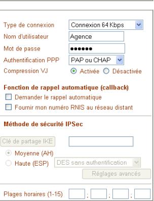 BEWAN VPN BOOSTER 32I - Paramétres TCP/IP de l'interconnexion de réseaux - 3