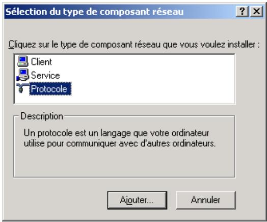 BEWAN VPN BOOSTER 32I - Installation du protocole NetBEUI - 1