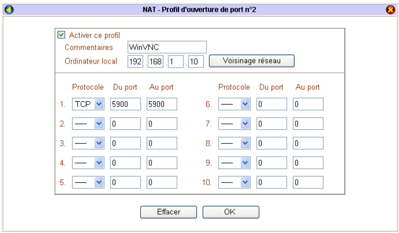 BEWAN VPN BOOSTER 32I - Ouverture de ports - 3