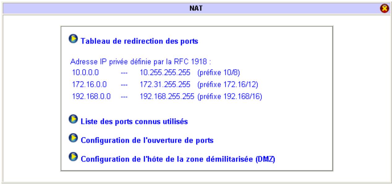 BEWAN VPN BOOSTER 32I - Translation d'adresses (NAT) - 1