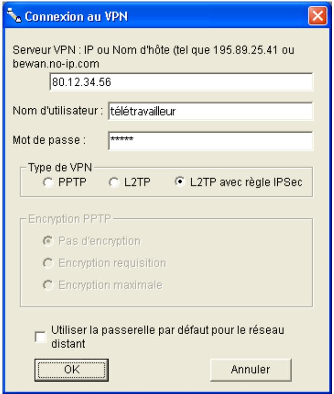 BEWAN VPN BOOSTER 32I - Sous Windows 2000 ou XP - 3