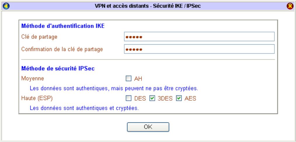 BEWAN VPN BOOSTER 32I - Comment paramétrer la règle IPSec sur le routeur si vous choisissez le protocole L2TP avec IPSec? - 1
