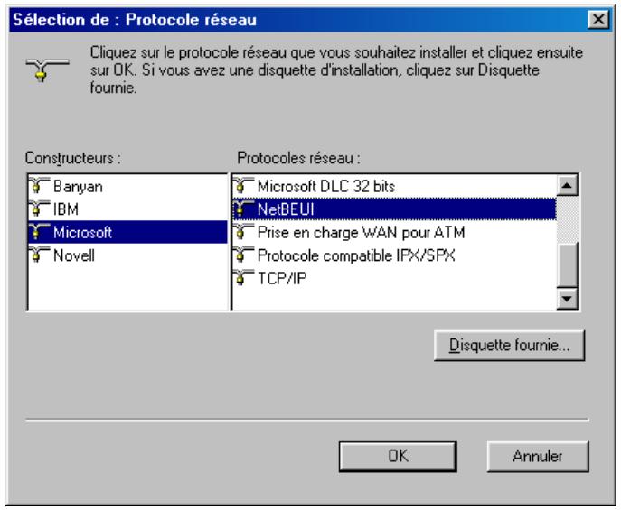 BEWAN VPN BOOSTER 32I - Installation du protocole NetBEUI - 2