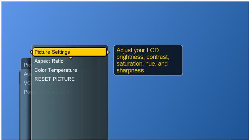 VIEWSONIC CD4200 - Adjusting the Picture Setting - 3
