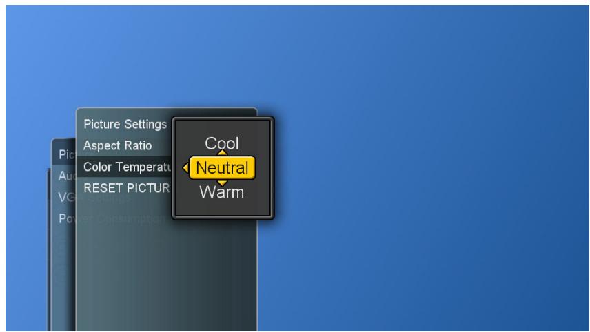 VIEWSONIC CD4200 - Adjusting the Color Temperature - 2