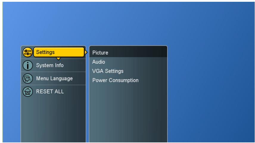 VIEWSONIC CD4200 - Adjusting the Picture Setting - 1