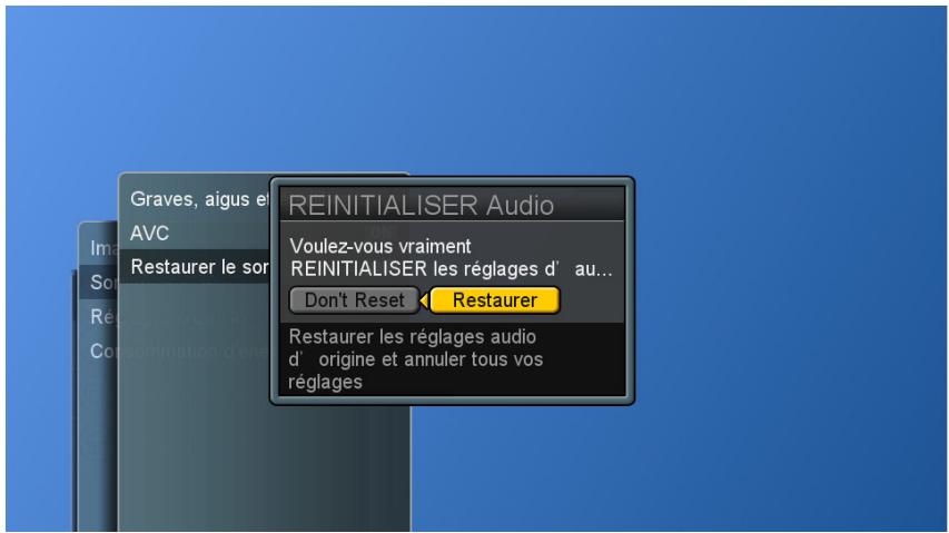 VIEWSONIC CD4200 - Restaurer les réglages audio - 3