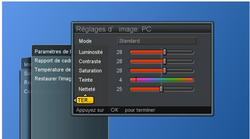 VIEWSONIC CD4200 - Réglage du paramétrage de l'image - 4