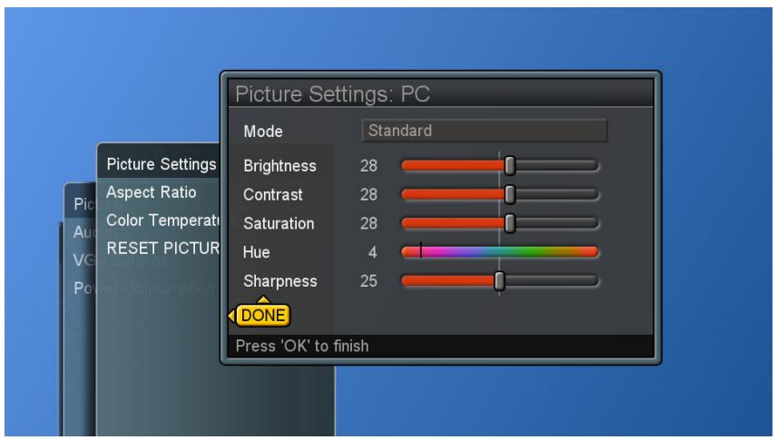 VIEWSONIC CD4200 - Adjusting the Picture Setting - 4