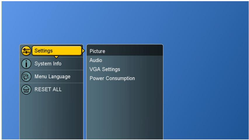 VIEWSONIC CD4200 - Viewing the Menus and On-Screen Display (OSD) - 2