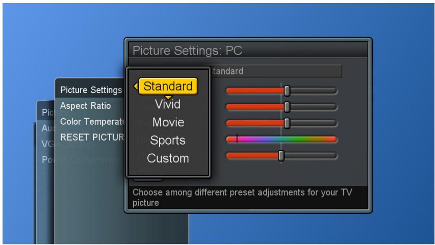 VIEWSONIC CD4200 - Adjusting the Picture Setting - 6