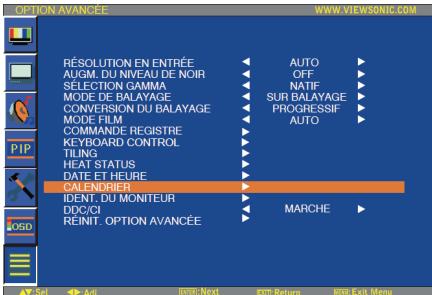 VIEWSONIC CD4636 - Date et heure - 1