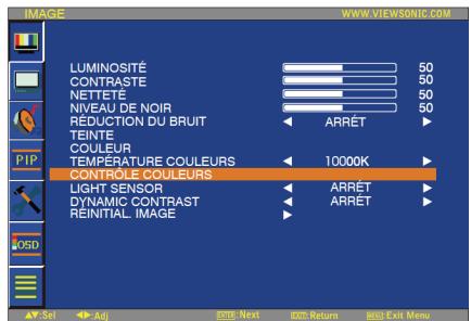 VIEWSONIC CD4636 - Température des couleurs - 1