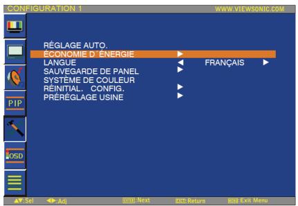 VIEWSONIC CD4636 - Réglage auto : entrée VGA seulement - 1