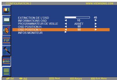 VIEWSONIC CD4636 - OSD Position H. - 1