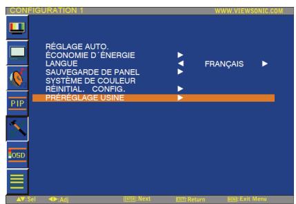 VIEWSONIC CD4636 - Réinitial. config. - 1