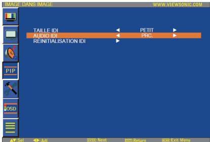 VIEWSONIC CD4636 - Menu principal - 1