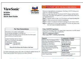 VIEWSONIC N1630W - Contenido del Embalaje - 4