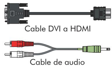 Cable DVI a HDMI Cable de audio
