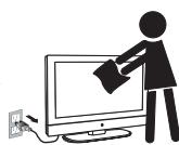 VIEWSONIC N3290W - Nettoyage de la surface de l'écran/ du boîtier du poste TV - 1
