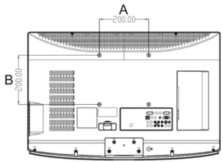 VIEWSONIC N3290W - Spécifications du kit de montage mural (VESA) - 1