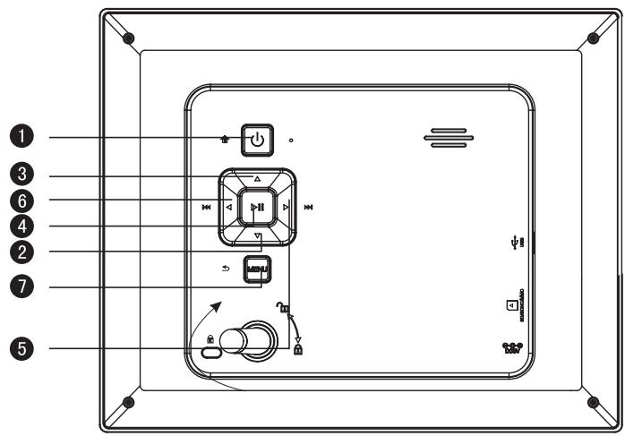 VIEWSONIC VFD823-50 - Illustration des boutons - 1