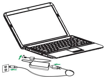 VIEWSONIC VNB131 - Brancher au boitier d'alimentation en courant continu - 1