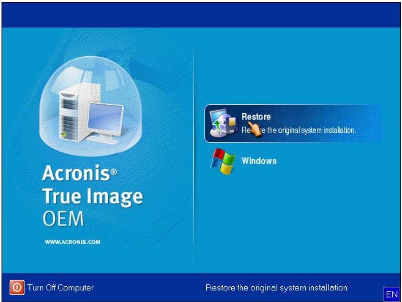 VIEWSONIC VOT550 - Exécuter le gestionnaire de récupération du système - 2