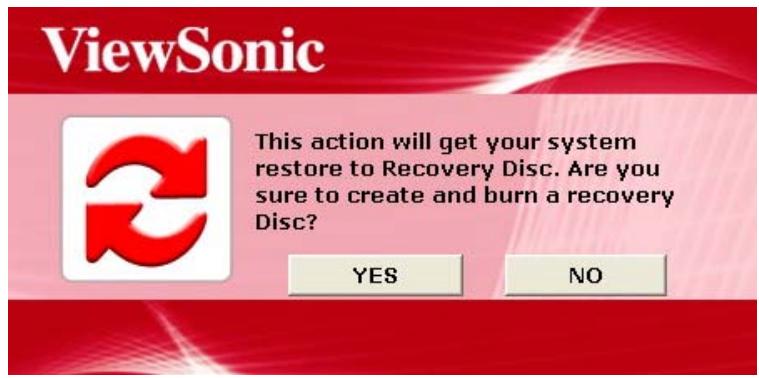 VIEWSONIC VPC101 - Exécuter Recovery Disc Creation Tool (Outil de création du disque de récupération) - 5