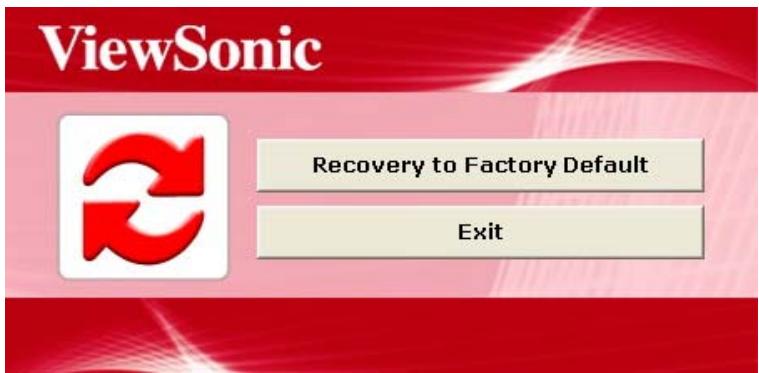 VIEWSONIC VPC101 - Utiliser le DVD de récupération - 1