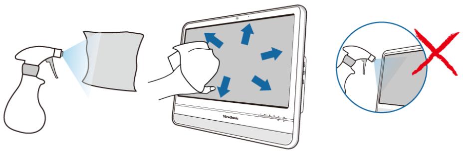VIEWSONIC VPC101 - Nettoyer l'écran et l'ordinateur - 1