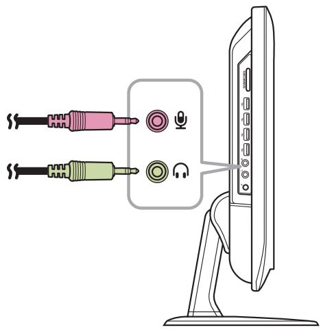 VIEWSONIC VPC190 - Brancher un microphone - 1