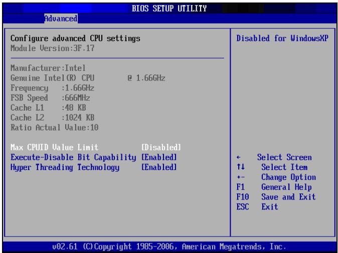 VIEWSONIC VPC190 - Configuration CPU - 1