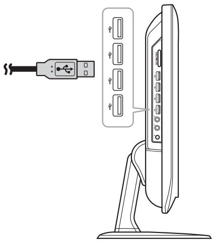 VIEWSONIC VPC190 - Brancher des périphériques USB - 1