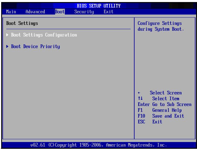 VIEWSONIC VPC190 - Menu de démarrage - 1