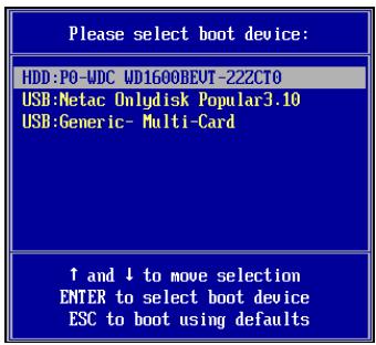 VIEWSONIC VPC190 - Menu de démarrage - 1