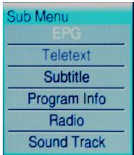 VIEWSONIC VTV35 - Sous-menu - 1