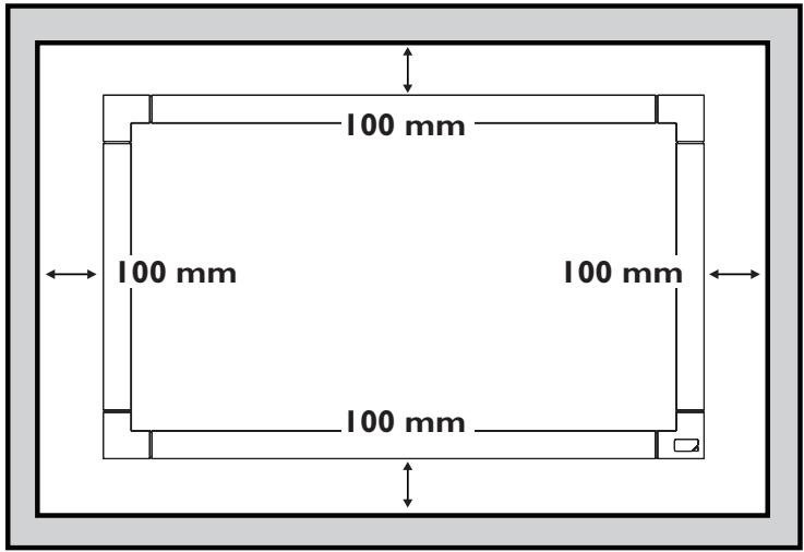 VIEWSONIC CDP4235-T - Conditions requises pour la ventilation - 1