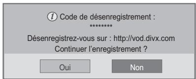 VIEWSONIC CDP5537-L - Annulation de l'enregistrement DivX® VOD - 1