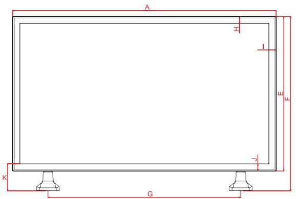 VIEWSONIC CDP5537-L - Dimensions - 1