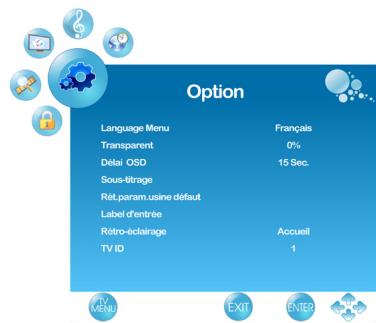 VIEWSONIC VT2755LED - Menu option - 1