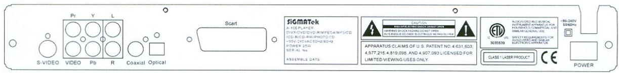 SIGMATEK X-100 V2 - Branchement au téléviseur - 1